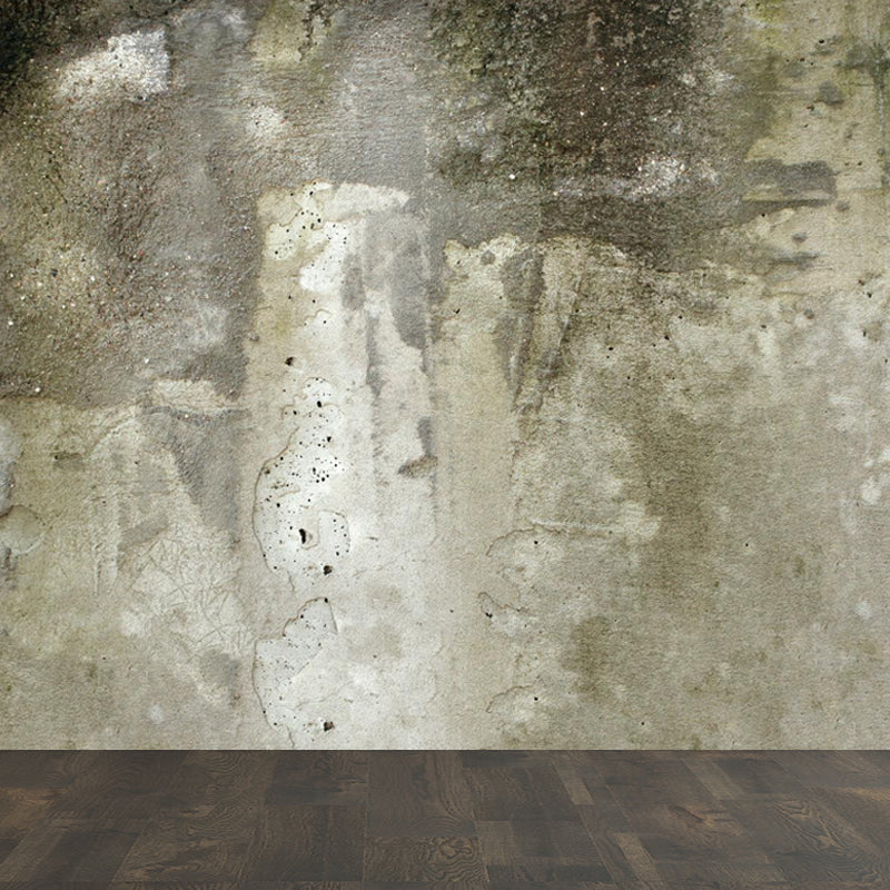 Shabby Stone Mural Wallpaper for Living Room, Light Color, Custom Size Available Clearhalo 'Wall Decor' 'Wall Mural' 1805945