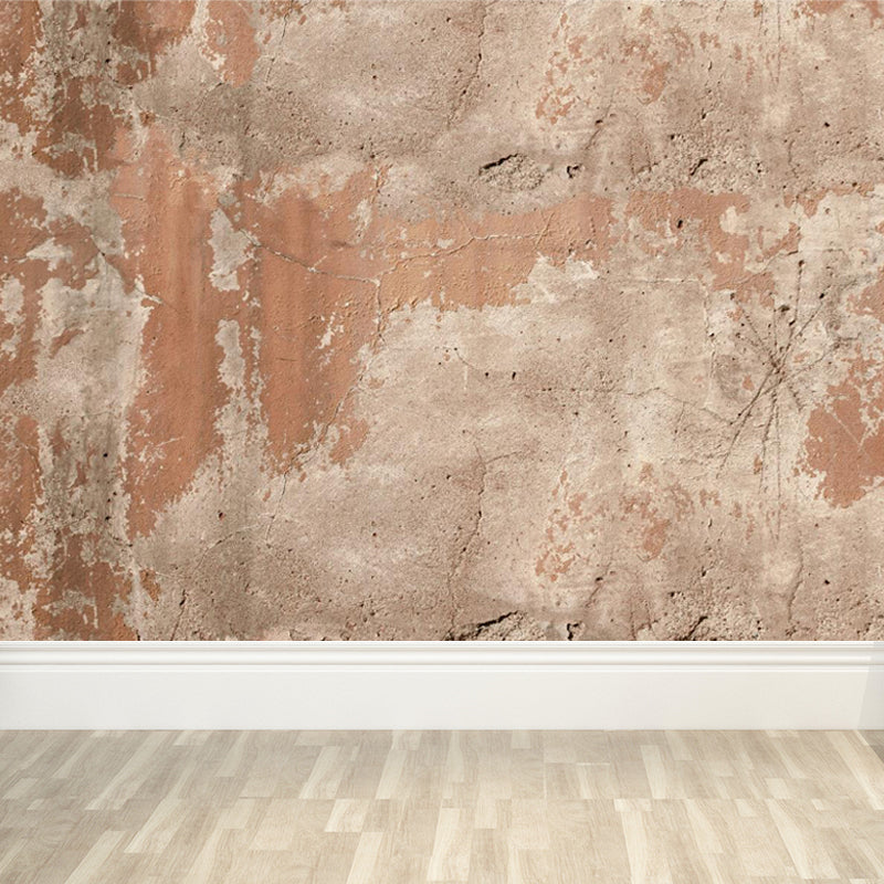 Shabby Stone Mural Wallpaper for Living Room, Light Color, Custom Size Available Clearhalo 'Wall Decor' 'Wall Mural' 1805955