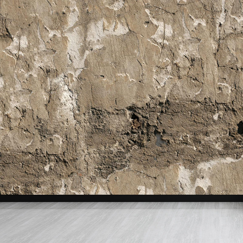 Industrial Scratches Wall Paper Mural Dark Color Water Resistant Wall Art for Garage Clearhalo 'Wall Decor' 'Wall Mural' 1805960