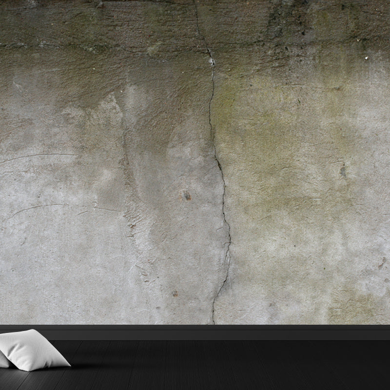 Industrial Scratches Wall Paper Mural Dark Color Water Resistant Wall Art for Garage Clearhalo 'Wall Decor' 'Wall Mural' 1805970