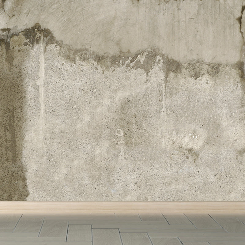 Industrial Scratches Wall Paper Mural Dark Color Water Resistant Wall Art for Garage Clearhalo 'Wall Decor' 'Wall Mural' 1805975