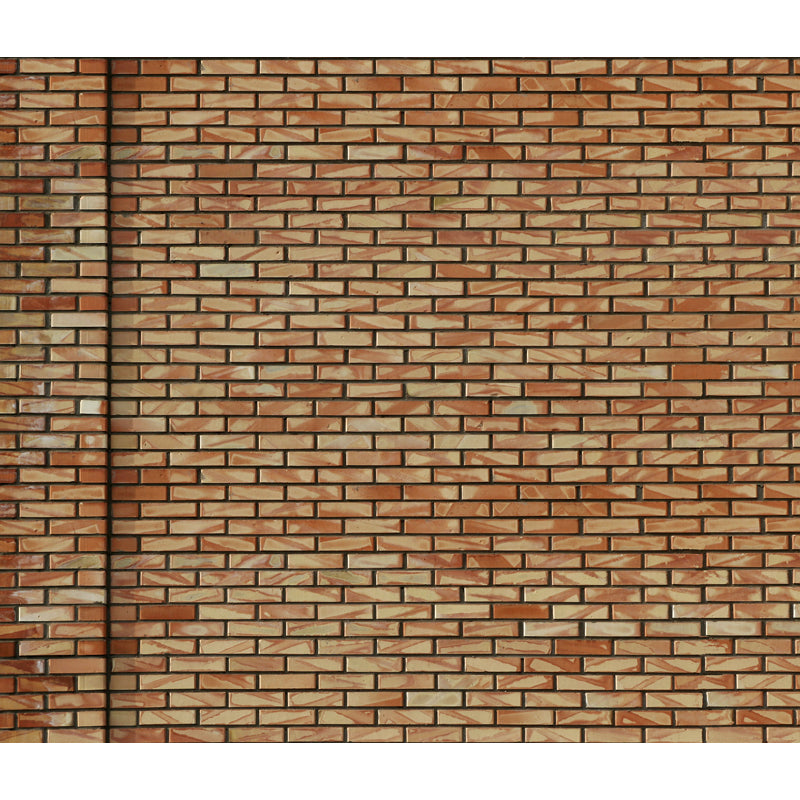 Photography Brickwork Wall Mural Decal for House Interior, Dark Color, Custom Print Clearhalo 'Wall Decor' 'Wall Mural' 1805987