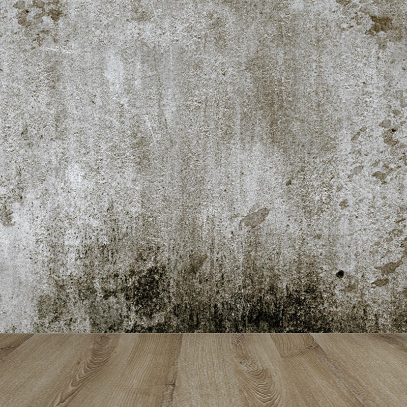 Photography Brickwork Wall Mural Decal for House Interior, Dark Color, Custom Print Clearhalo 'Wall Decor' 'Wall Mural' 1805990