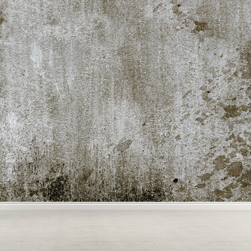 Photography Brickwork Wall Mural Decal for House Interior, Dark Color, Custom Print Clearhalo 'Wall Decor' 'Wall Mural' 1805991