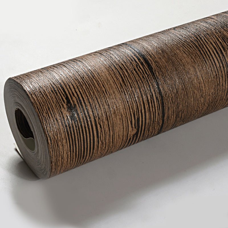 31'L x 20.5"W Vintage Faux Wood Non-Pasted Wallpaper in Distressed Color Clearhalo 'Country wall decor' 'Rustic' 'Wallpaper' Wall Decor' 1806075