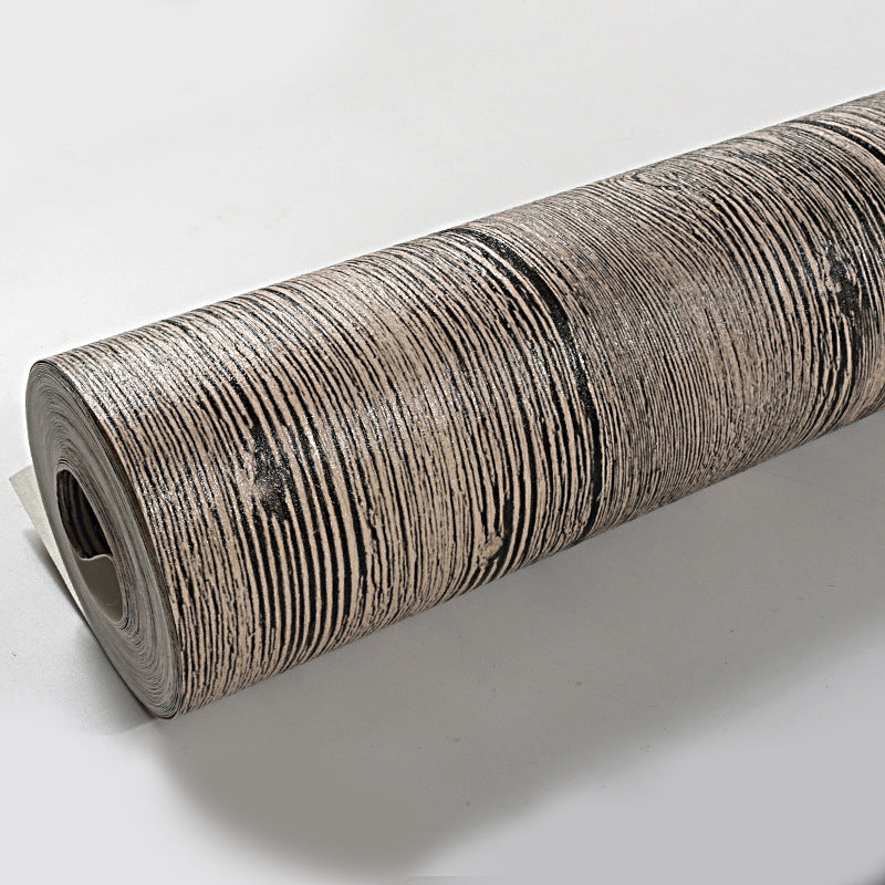 31'L x 20.5"W Vintage Faux Wood Non-Pasted Wallpaper in Distressed Color Clearhalo 'Country wall decor' 'Rustic' 'Wallpaper' Wall Decor' 1806080