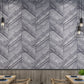 Nostalgic Faux Wood of Herringbone Pattern Non-Pasted Wallpaper for Cafe, 20.5" x 33' Clearhalo 'Country wall decor' 'Rustic' 'Wallpaper' Wall Decor' 1806106