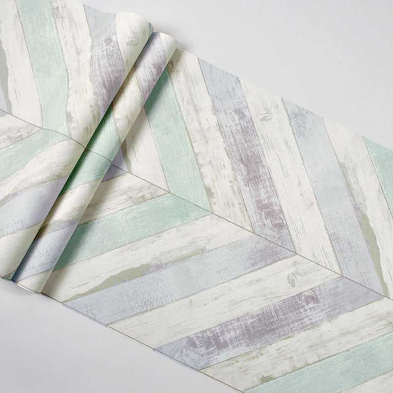 Minimalist Beige Retro Chevron Wood Wallpaper, 31'L x 20.5"W, Non-Pasted Clearhalo 'Country wall decor' 'Rustic' 'Wallpaper' Wall Decor' 1806121