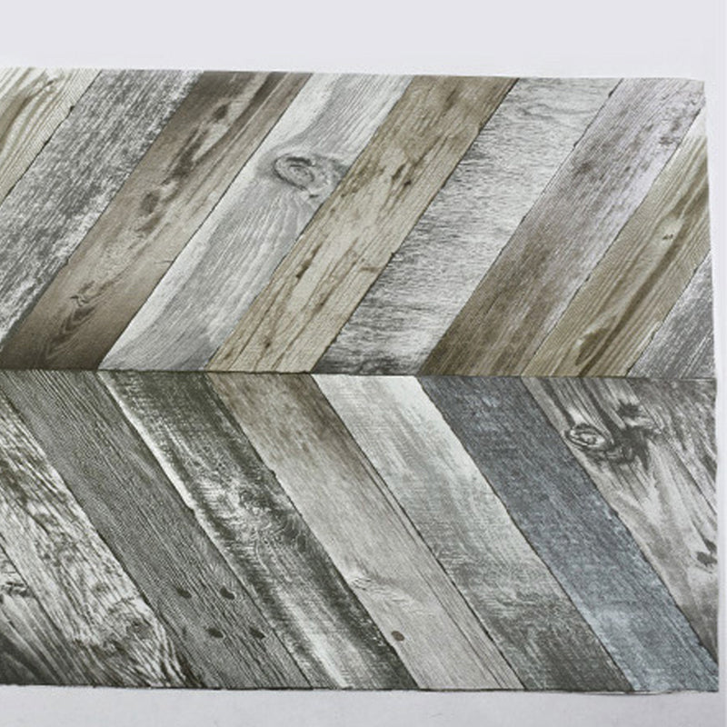 Multi-Colored 3D Wood of Herringbone Design Non-Pasted Waterproof Wallpaper Clearhalo 'Country wall decor' 'Rustic' 'Wallpaper' Wall Decor' 1806123