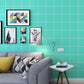 Washable Non-Pasted Grid and Square PVC Wallpaper in Green and White Green Clearhalo 'Modern wall decor' 'Modern' 'Wallpaper' Wall Decor' 1806216