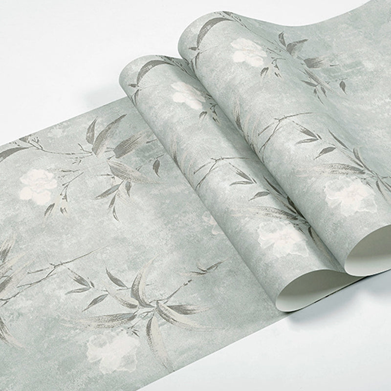 Warm Yellow Non-Woven Decorative Dense Flower Pattern Wallpaper, 20.5"W x 33'L Clearhalo 'Country wall decor' 'Rustic' 'Wallpaper' Wall Decor' 1806254