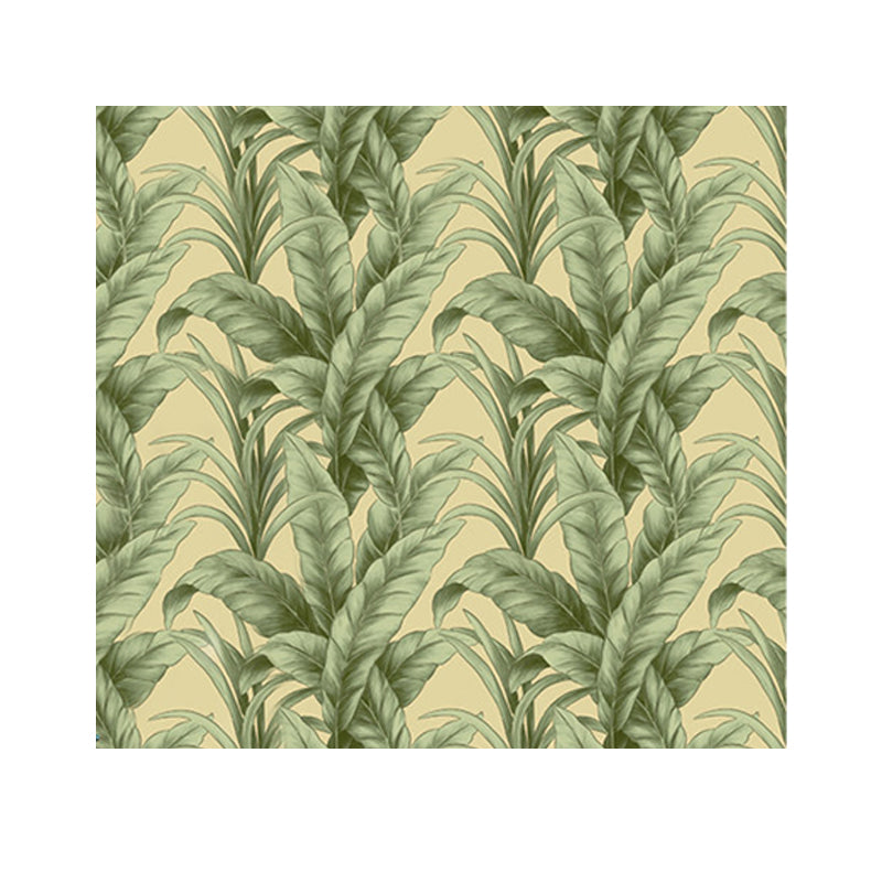 Water-Resistant Non-Pasted Southeastern Banana Leaf PVC Wallpaper in Dark Green Clearhalo 'Modern wall decor' 'Modern' 'Tropical wall decor' 'Tropical' 'Wallpaper' Wall Decor' 1806289