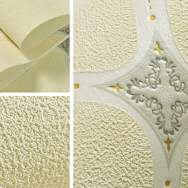 Neutral Color 20.5" x 33' Flock Stain-Resistant Harlequin Flock Wallpaper Clearhalo 'Modern wall decor' 'Modern' 'Wallpaper' Wall Decor' 1806348