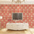 Water-Resistant Wall Covering Removable Luxe Damasque PVC Wall Decor in Light Red Red Clearhalo 'Vintage wall decor' 'Vintage' 'Wallpaper' Wall Decor' 1806349
