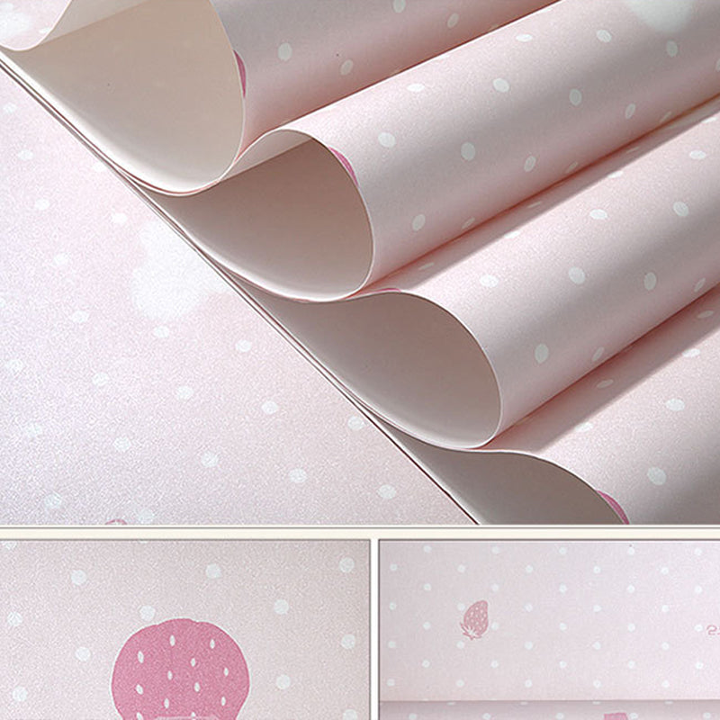 20.5"W x 33'L Romantic Minimalist Cartoon Balloon Non-Pasted Wallpaper for Girls Clearhalo 'Wall Decor' 'Wallpaper' 1806505