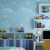 Cute Blue Pig Non-Pasted Wallpaper for Boys and Girls, 33-foot x 20.5-inch Blue Clearhalo 'Wall Decor' 'Wallpaper' 1806511