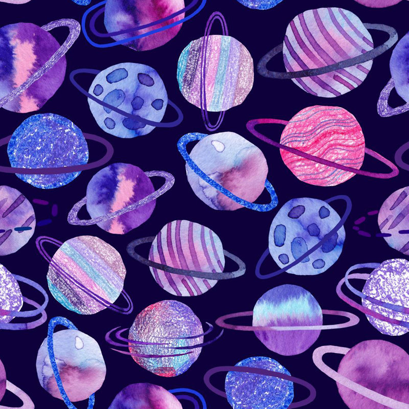 Bright Color Cosmos Wall Mural Stain-Proofing Contemporary Kids Bedroom Wall Decor Clearhalo 'Wall Decor' 'Wall Mural' 1806626