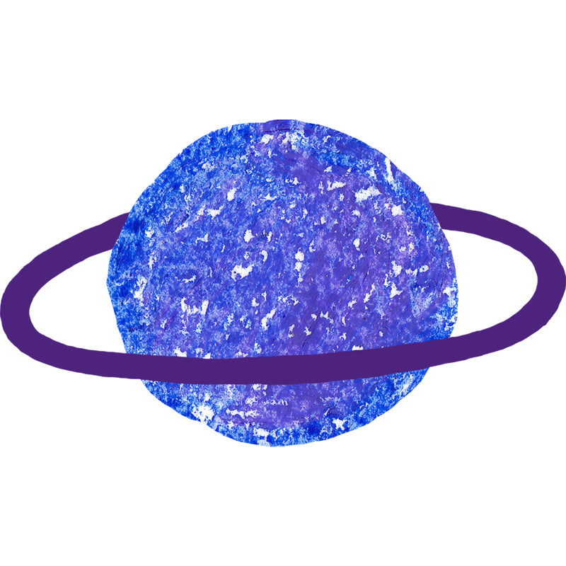 Fictional Ringed Planet Mural Wallpaper Colorful Moisture Resistant Wall Art for Nursery Clearhalo 'Wall Decor' 'Wall Mural' 1806661