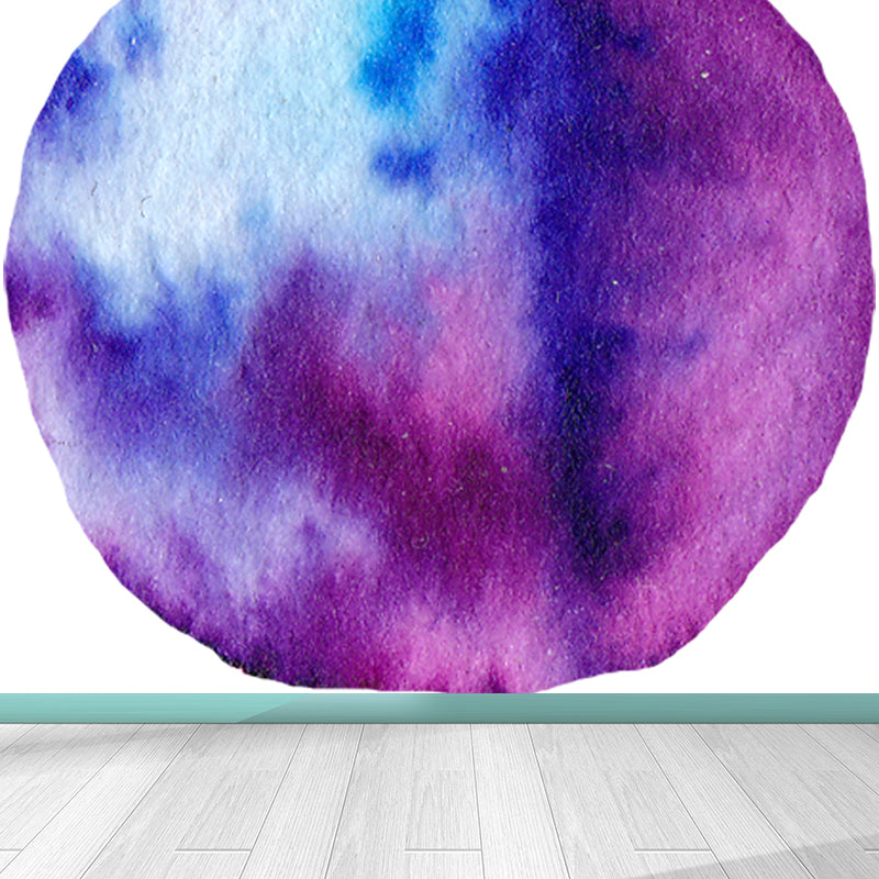Science Fiction Universe Sphere Mural Bright Color Waterproofing Wall Covering for Bedroom Grape Clearhalo 'Wall Decor' 'Wall Mural' 1806663
