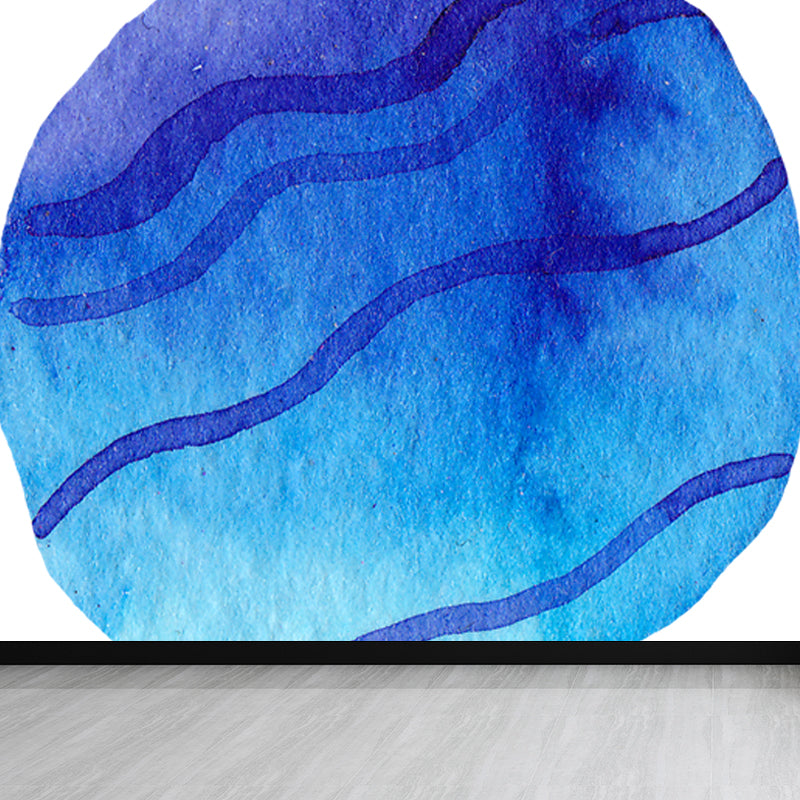 Science Fiction Universe Sphere Mural Bright Color Waterproofing Wall Covering for Bedroom Clearhalo 'Wall Decor' 'Wall Mural' 1806670