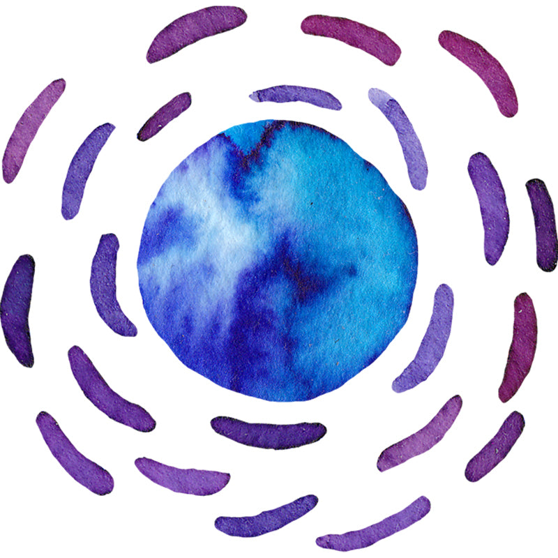 Science Fiction Universe Sphere Mural Bright Color Waterproofing Wall Covering for Bedroom Clearhalo 'Wall Decor' 'Wall Mural' 1806676