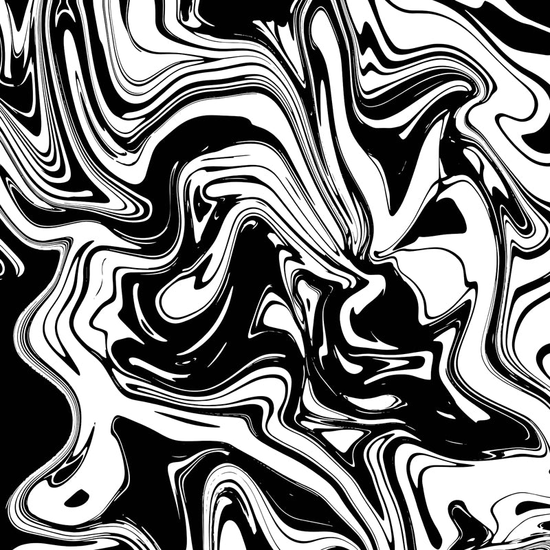 Illustration Waves Print Mural Wallpaper Large Wall Covering for Living Room, Custom Made Clearhalo 'Wall Decor' 'Wall Mural' 1806696