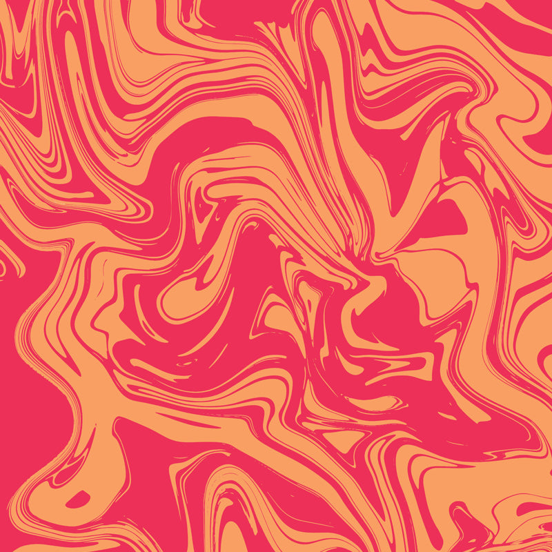 Illustration Waves Print Mural Wallpaper Large Wall Covering for Living Room, Custom Made Clearhalo 'Wall Decor' 'Wall Mural' 1806706