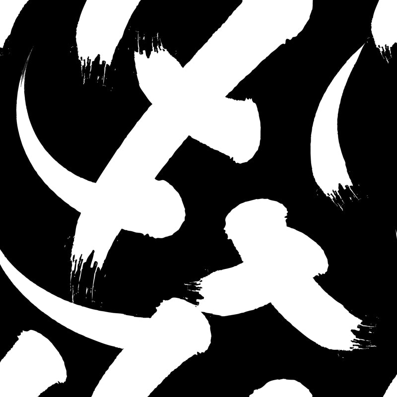 Contemporary Geometrical Wallpaper Mural Black and White Washable Wall Decor for Room Clearhalo 'Wall Decor' 'Wall Mural' 1806756