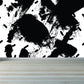Modern Geometric Wall Paper Mural for Kids Room Custom Wall Covering in Black-White Black Design 2 Clearhalo 'Wall Decor' 'Wall Mural' 1806793