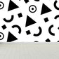 Modern Geometric Wall Paper Mural for Kids Room Custom Wall Covering in Black-White Clearhalo 'Wall Decor' 'Wall Mural' 1806810