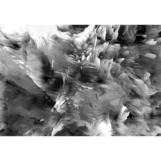 Black Explosion Effect Mural Decal Abstract Modern Moisture Resistant Wall Decor