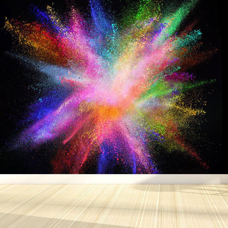 Whole Bursting Powder Wallpaper Mural Modern Beautiful Abstract Wall Decor in Multi-Color Light Purple Clearhalo 'Wall Decor' 'Wall Mural' 1806928