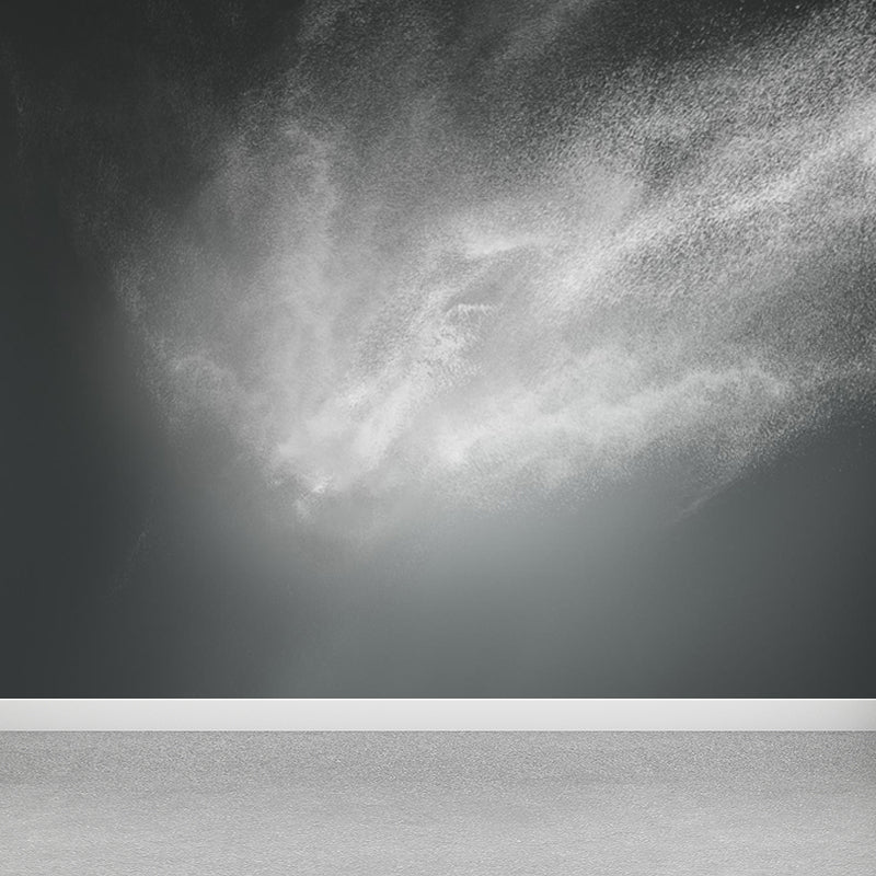 Slow Motion Explosion Scene Mural Modern Moisture Resistant Bedroom Wall Decor, Custom Made Clearhalo 'Wall Decor' 'Wall Mural' 1806989