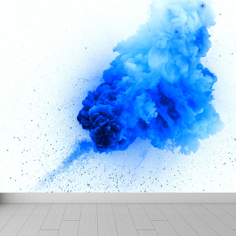 Slow Motion Explosion Scene Mural Modern Moisture Resistant Bedroom Wall Decor, Custom Made Clearhalo 'Wall Decor' 'Wall Mural' 1806995