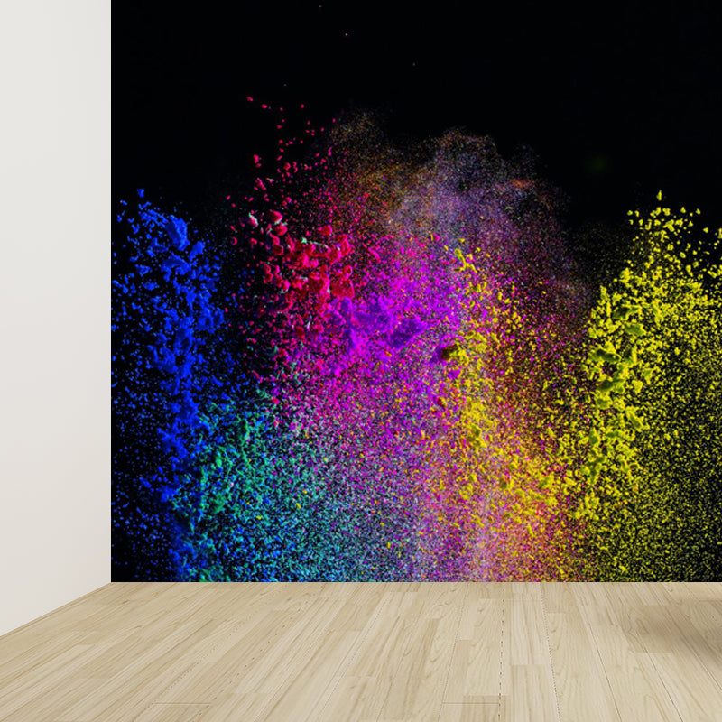 Slow Motion Explosion Scene Mural Modern Moisture Resistant Bedroom Wall Decor, Custom Made Clearhalo 'Wall Decor' 'Wall Mural' 1806999