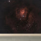 Modern Space Galaxy Wall Mural Dark Color Stain-Proofing Wall Art for Boys Bedroom Orange Clearhalo 'Wall Decor' 'Wall Mural' 1807043