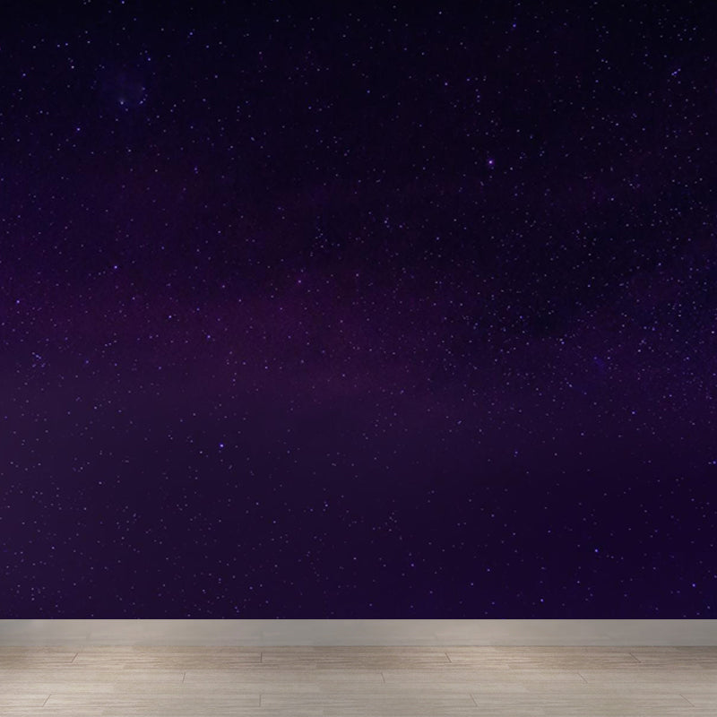 Modern Space Galaxy Wall Mural Dark Color Stain-Proofing Wall Art for Boys Bedroom Clearhalo 'Wall Decor' 'Wall Mural' 1807049