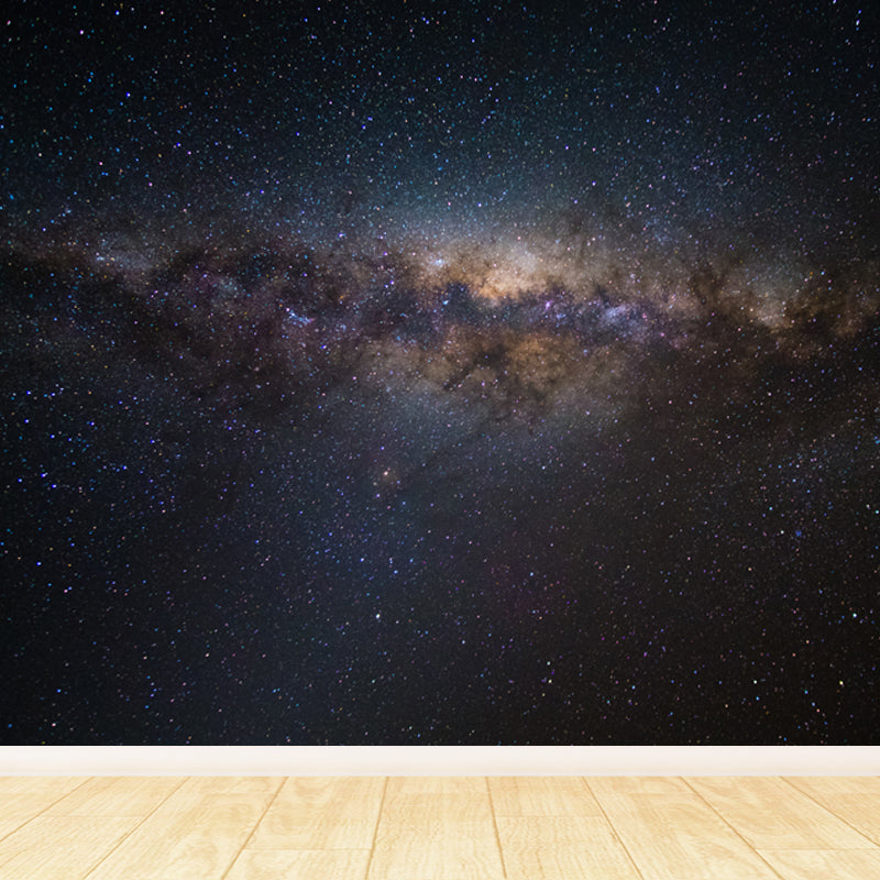 Full Size Stars Wall Mural Decal Modern Dreamy Universe Wall Decor in Dark Color Clearhalo 'Wall Decor' 'Wall Mural' 1807069