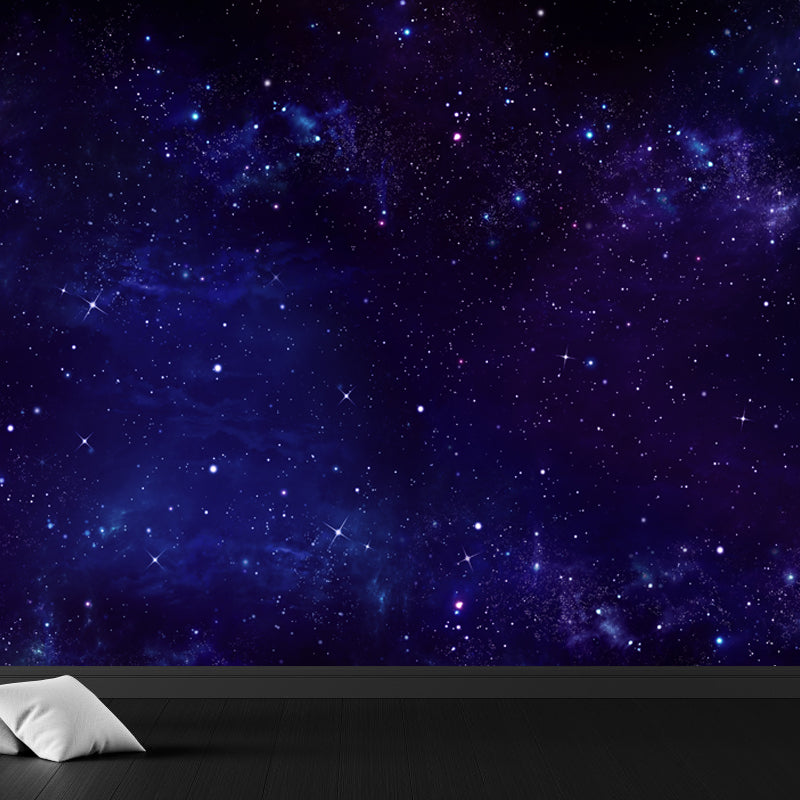 Full Size Stars Wall Mural Decal Modern Dreamy Universe Wall Decor in Dark Color Clearhalo 'Wall Decor' 'Wall Mural' 1807074