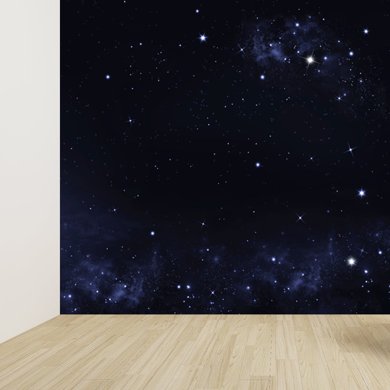 Full Size Stars Wall Mural Decal Modern Dreamy Universe Wall Decor in Dark Color Clearhalo 'Wall Decor' 'Wall Mural' 1807080