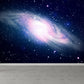 Non-Woven Big Dark Mural Contemporary Milky Way Wall Covering, Custom Size Available Light Purple Clearhalo 'Wall Decor' 'Wall Mural' 1807098