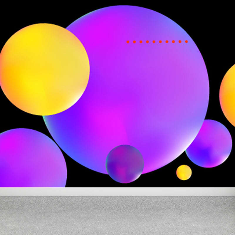 Science Fiction Cosmos Wallpaper Mural Non-Woven Waterproof Bright Wall Art for Room Purple Clearhalo 'Wall Decor' 'Wall Mural' 1807113