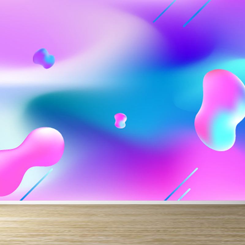 Science Fiction Cosmos Wallpaper Mural Non-Woven Waterproof Bright Wall Art for Room Light Purple Clearhalo 'Wall Decor' 'Wall Mural' 1807123