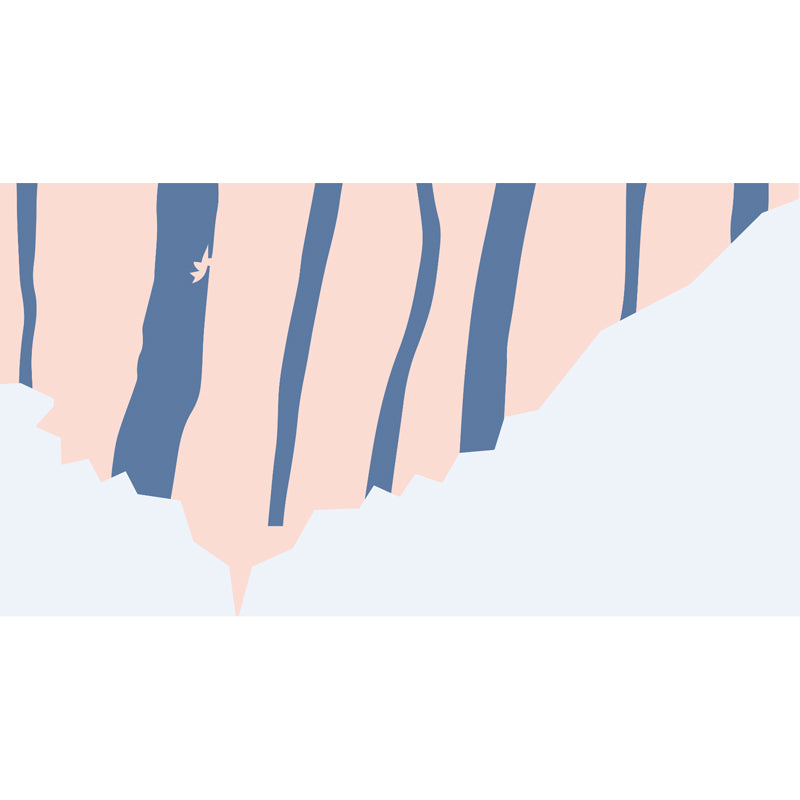 Large Flower Wall Paper Mural Modernist Pretty Plant Wall Covering in Light Color Clearhalo 'Wall Decor' 'Wall Mural' 1807191