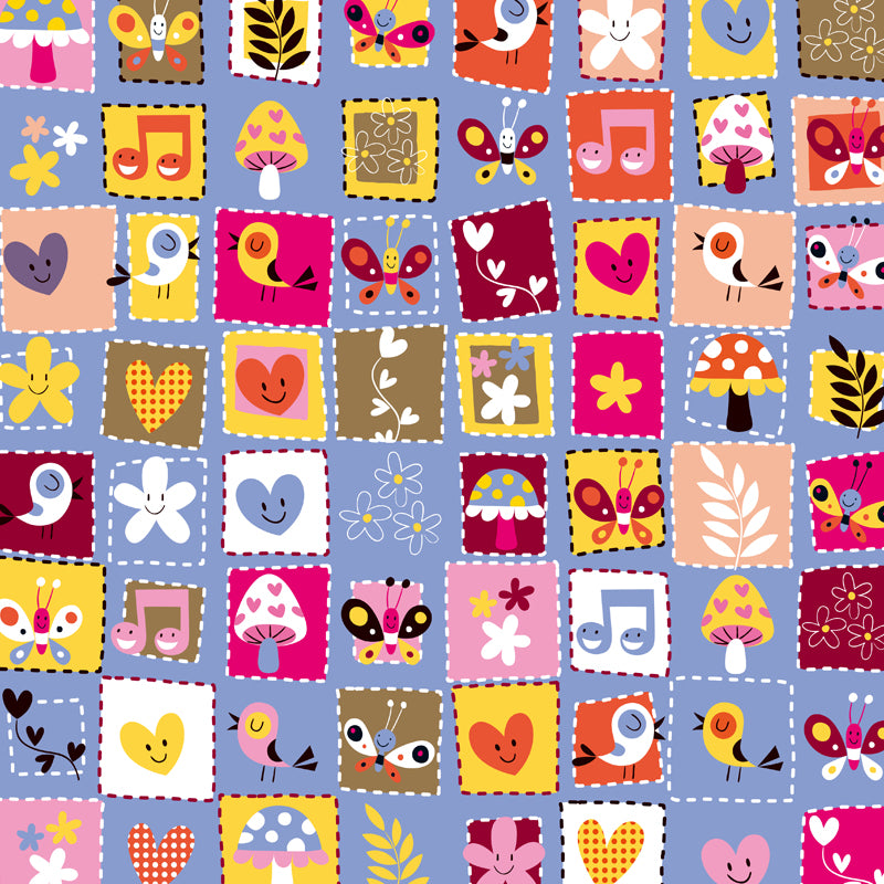 Cartoon Patterned Mural Wallpaper Non-Woven Washable Multicolored Art for Kids Bedroom Clearhalo 'Wall Decor' 'Wall Mural' 1807241