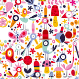 Colorful Flower Print Mural Decal Moisture Resistant Cartoon Nursery Wall Covering Clearhalo 'Wall Decor' 'Wall Mural' 1807251