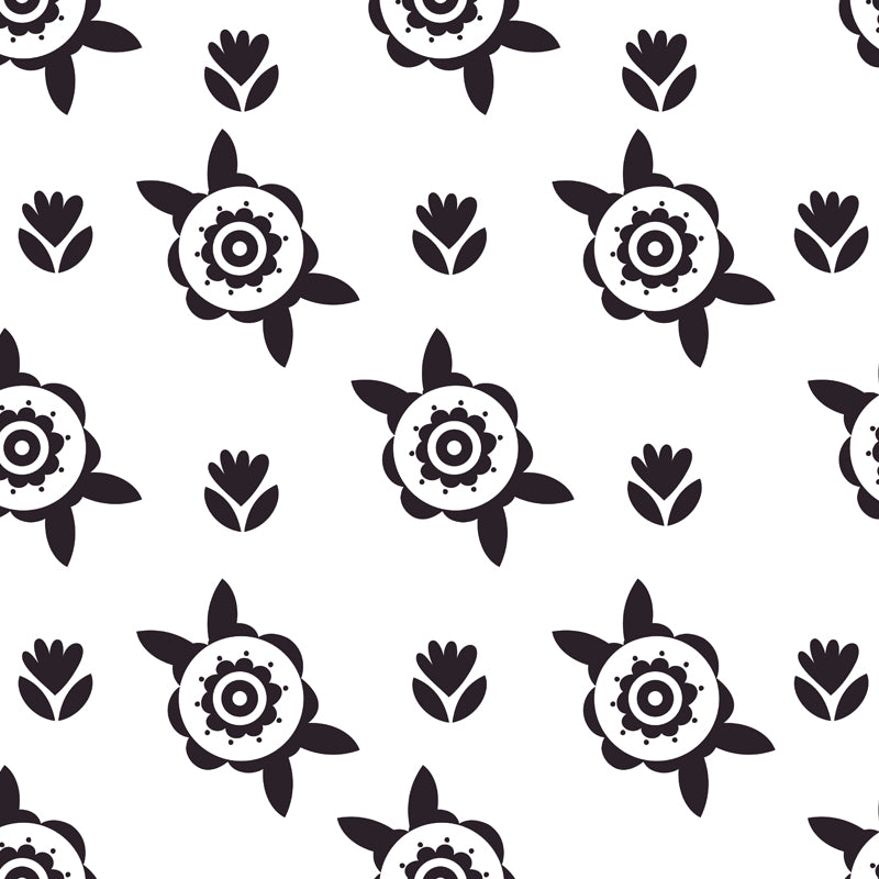 Multicolored Childrens Art Mural Decal Large Blooming Flower Wall Decor for Bedroom Clearhalo 'Wall Decor' 'Wall Mural' 1807381