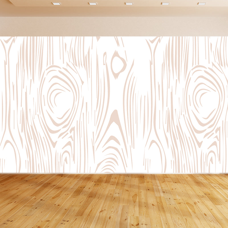 Illustration Wood Look Mural Wallpaper Whole Wall Decor for Living Room, Custom-Print Clearhalo 'Wall Decor' 'Wall Mural' 1807400