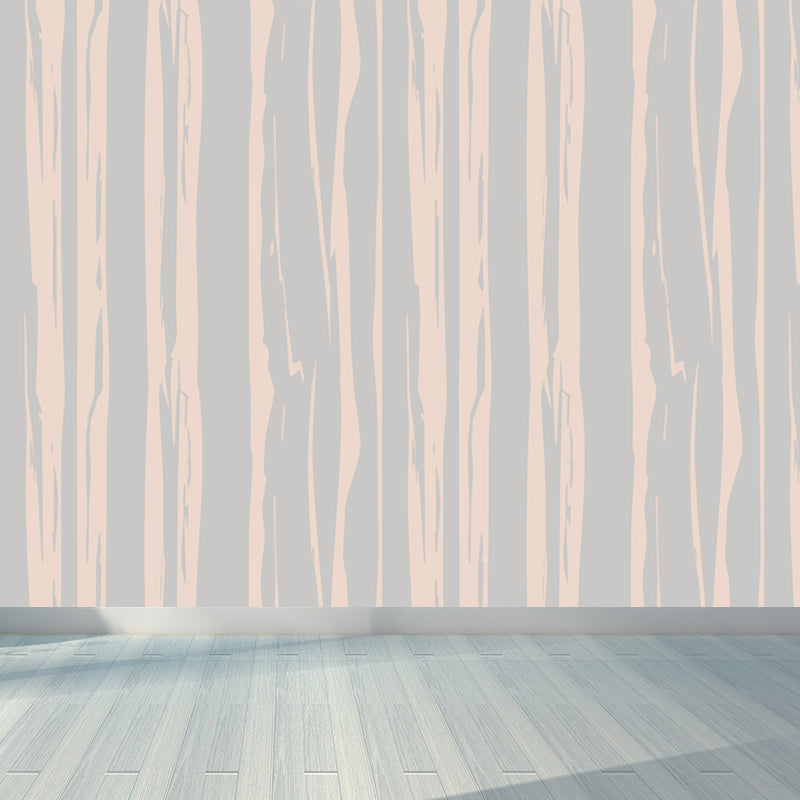 Illustration Wood Look Mural Wallpaper Whole Wall Decor for Living Room, Custom-Print Clearhalo 'Wall Decor' 'Wall Mural' 1807409_4da42630-af3d-40f8-a683-98a15d6554e0