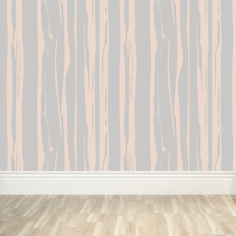 Illustration Wood Look Mural Wallpaper Whole Wall Decor for Living Room, Custom-Print Clearhalo 'Wall Decor' 'Wall Mural' 1807410